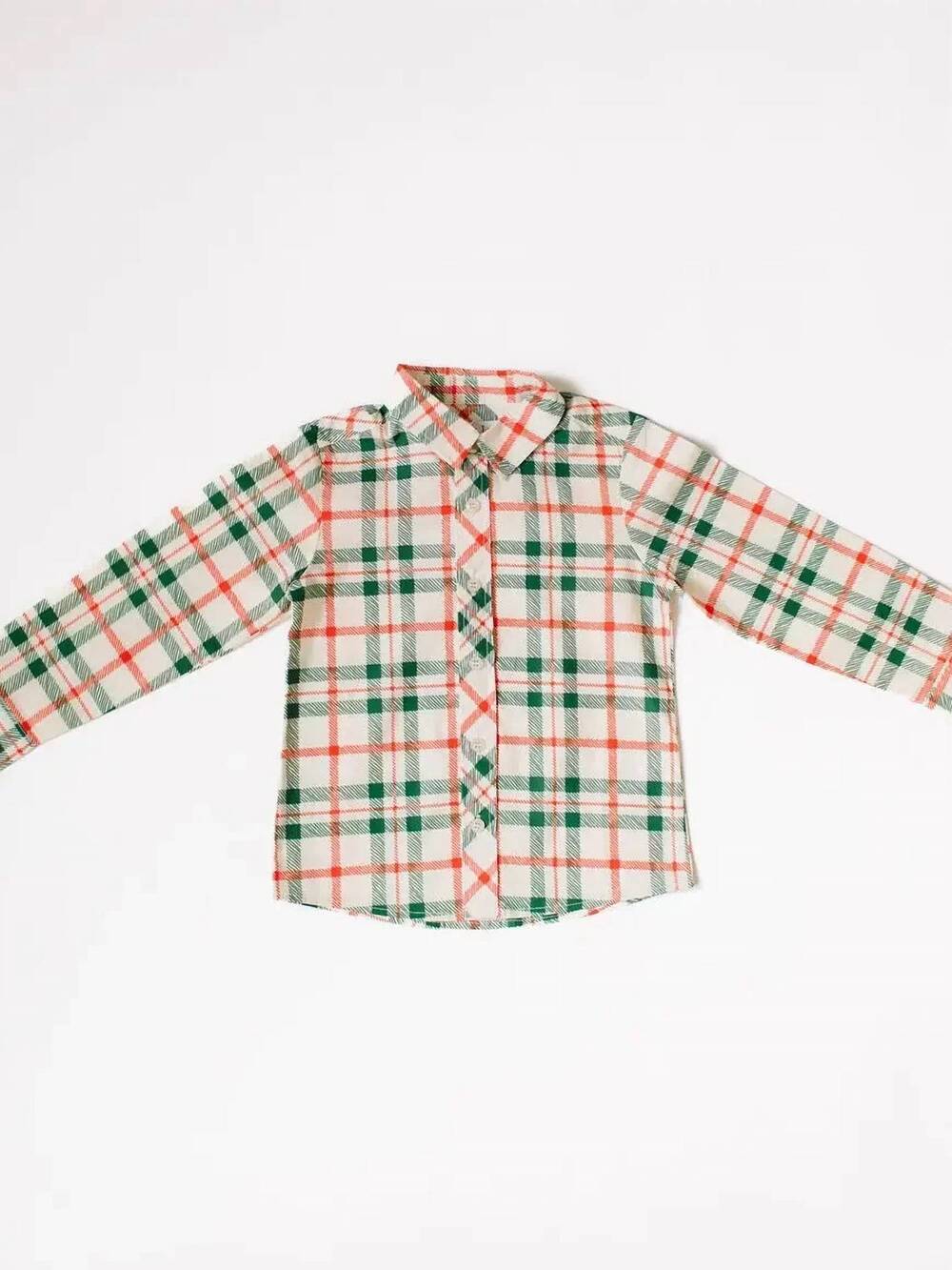NEW OLLIE JAY boys' button down shirt in classic plaid